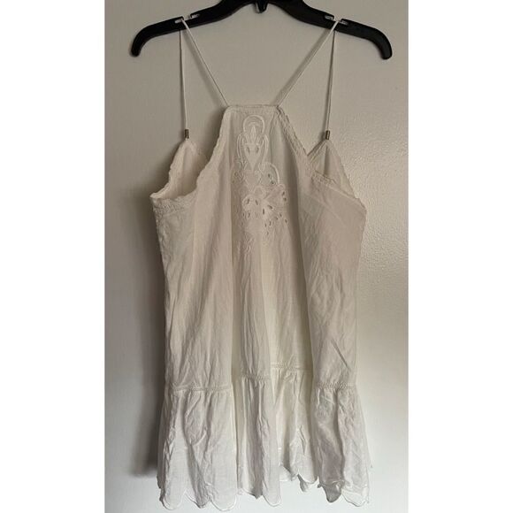 Anthropologie Let Me Be Lace Peplum Tank Size 6 - Picture 7 of 7